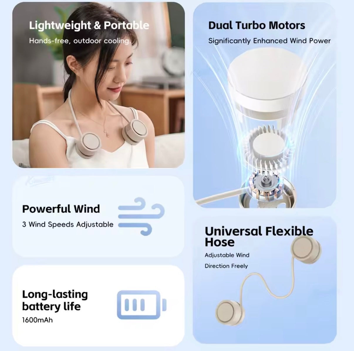 Bladeless Neck Fan