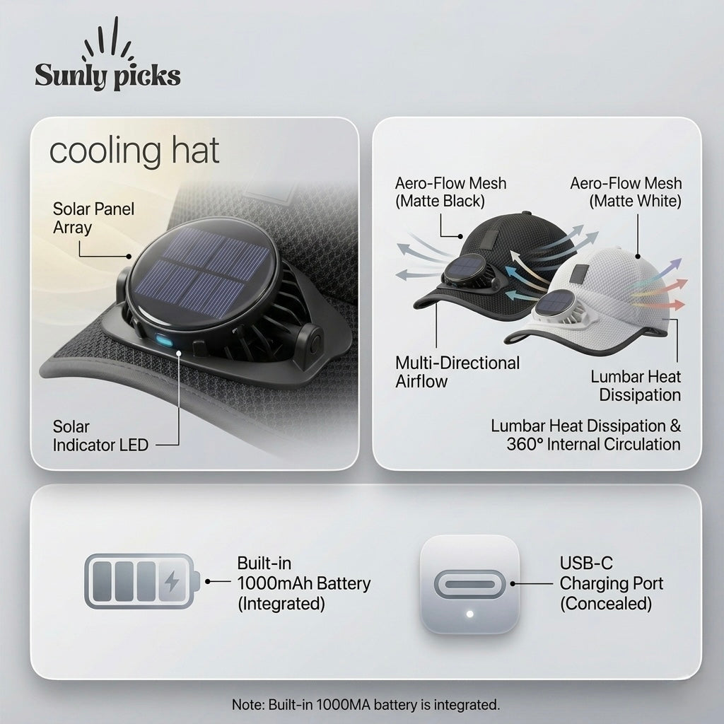 Solar Fan Cap